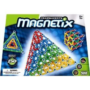  Magnetix 150 Count   Translucent Toys & Games