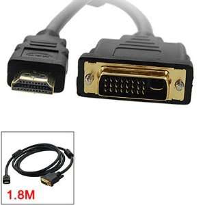  Gino HDTV DVD DVI D 24+1 to 19 Pins Male HDMI Cable 1.8M 