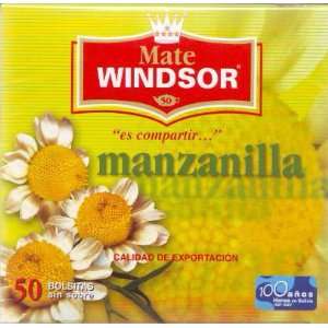 Windsor Tea Chamomile Camomile Manzanilla 50ct.  Grocery 