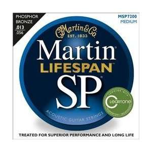  Martin SP 7200 Phosphor Bronze Lifespan Coated Acoustic 