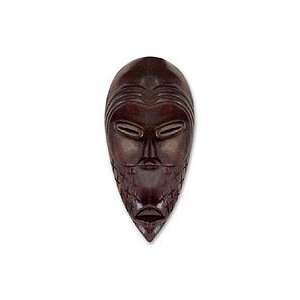  NOVICA Congolese wood African mask, Congo Warrior
