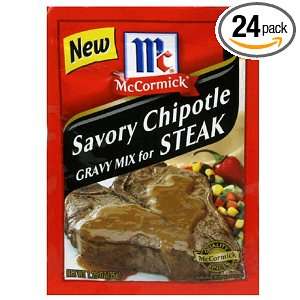McCormick Savory Chipotle For Steak, 1.25 Ounce Units (Pack of 24)