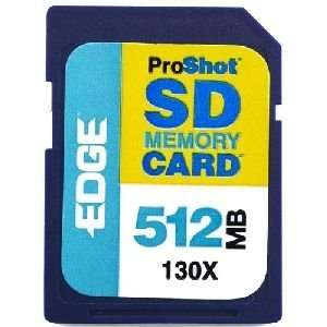   Card   130x. 512MB PROSHOT SD MEMORY CARD 130X FL CRD. 512 MB Office