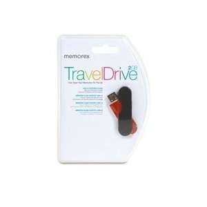  Memorex Products   USB Travel Drive, Capless, 4GB, Blue 
