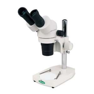 Stereo Microscope with Binocular Head and Pole Stand, 10X Eyepiece 