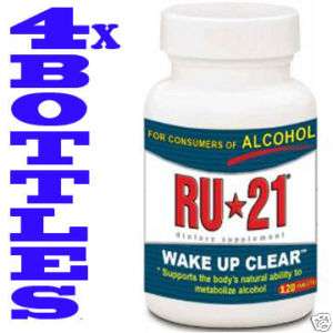 RU 21 Hangover Prevention 120 Pills, RU21 480 Pills  