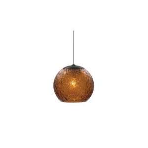 Mini Rock Candy Round One Light Pendant in Satin Nickel Shade Color 