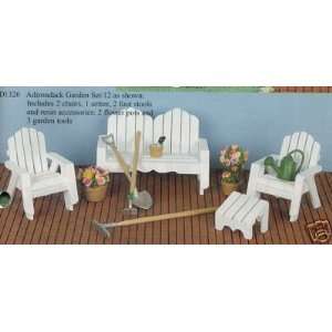   Style Outdoor Furniture Set Dollhouse Miniature Toys & Games