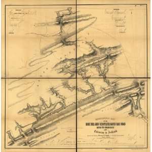  1854 Map Mine Hill & Schuylkill Haven Railroad Company 