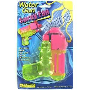  Portable Mini Water Mist Spray Gun Fan   Assorted Colors 