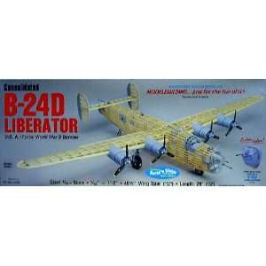    B 24D Liberator Balsa Model Airplane Guillows Toys & Games