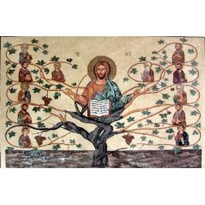    Christ & His Apostles Marble Mosaic Wall Mural