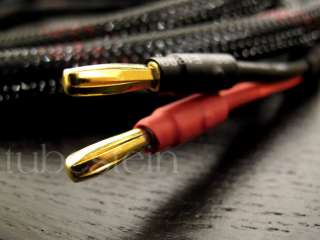   Audiophile Hi end Banana Speaker Cable Pair 2.5 meter Wh U  