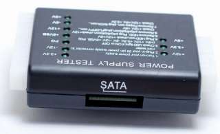 24 20 PIN POWER SUPPLY TESTER ATX BTX ITX PC SATA HDD  