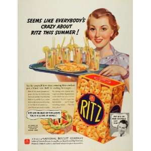  1936 Ad Ritz Crackers Nabisco National Biscuit Uneeda 