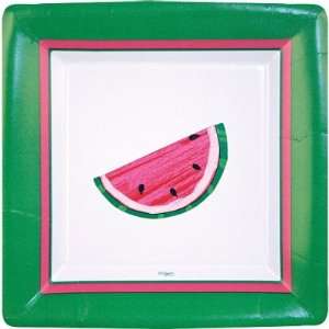  Watermelon Wedges 7 inch Paper Plates