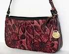 BRAHMIN Rare ROSE MONA LISA EMBOSSED MAGNOLIA FLOWERS Limited 