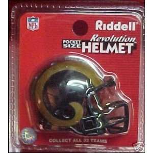   . Louis Rams NFL Pocket Pro Single Football Helmet