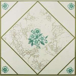  Dib Gs 12 Teal Flower Tile