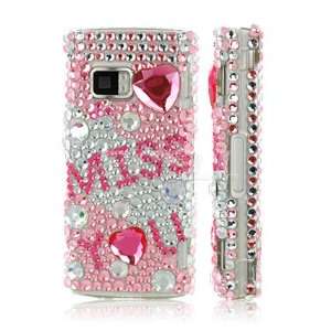   NEW PINK I MISS YOU 3D CRYSTAL BLING CASE FOR NOKIA X6 Electronics