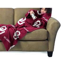  Oklahoma Sooners Youth Comfy Throw Blanket with Sleeves 