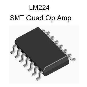  SMT Quad Op Amp IC   LM224 SOIC 14 Electronics