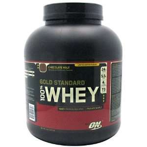 Optimum Nutrition 100% Whey, Chocolate Malt, 5 lb (2,273 g) (Protein 