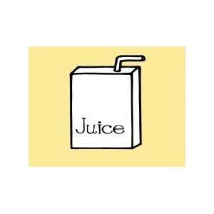  Juice Box   Removeable Wall Decal   selected color Silver 
