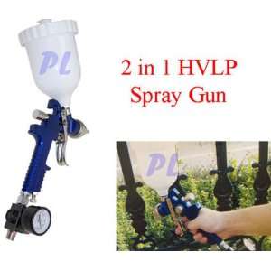   in 1 HVLP Auto Gravity Spray Gun Kit Paint Base Top Primer Automotive