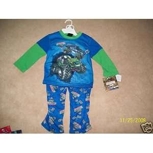  Monster Jam Pajamas/Grave Digger 2 Piece Sleepwear/Shirt 