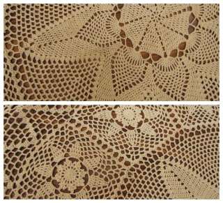 Handmade Crochet Lace Tablecloth 64 round  