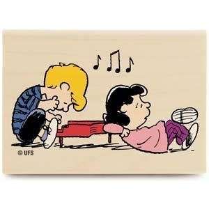  Schroeder and Lucy (Peanuts)   Rubber Stamps Arts, Crafts 