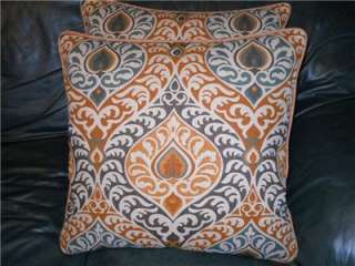 Home Decor Throw pillows European Linen Rich colors Medallions Print 