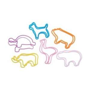  Pepperell Memory Shaped Rubber Bands 12/Pkg Animals; 6 
