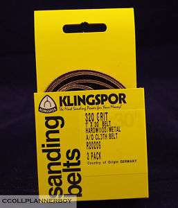 KLINGSPOR 1X30 Sanding Abrasive Belts P320 Grit 3 pack  