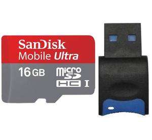 Mobile Ultra   SanDisk 16GB 16G microSD microSDHC micro SDHC SD Card 