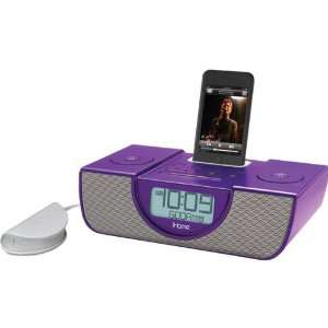  Dual Alarm Clock FM Radio with Pillow Shaker and iPod 