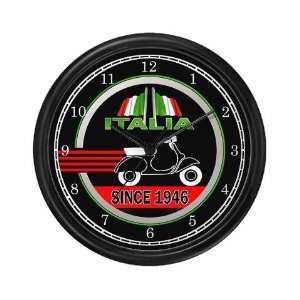  Italia Vespa Scooter T shirts Vintage Wall Clock by 