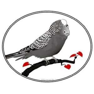 BUDGERIGAR Decal  I LOVE MY BUDGIE PARAKEET Shell Parakeet Bumper 