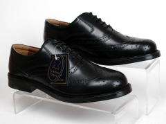 Mens New Black Leather Brogues Shoes Black Uk Size 14  