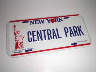 LOVE NY NEW YORK Mini 6 License Plate CENTRAL PARK  