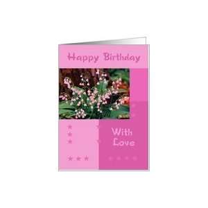  Birthday   Pink Lily Of The Valley Card Health & Personal 