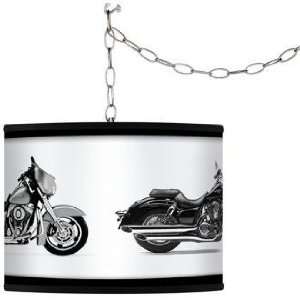   the Road Custom Giclee Swag Style Plug In Chandelier