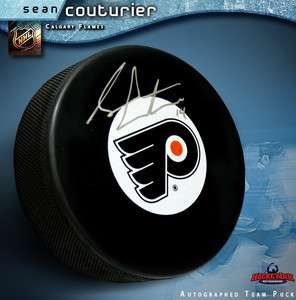 SEAN COUTURIER Signed Philadelphia Flyers Puck  