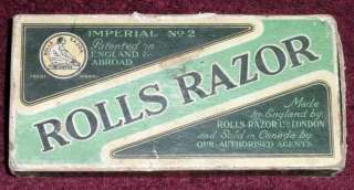   SHIPPING Rolls Razor 1927 Imperial Shaver England Strop Hone Set Lot 1