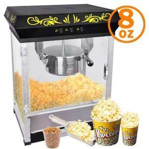   Popcorn Puffed Rice Machine Maker Countertop Black