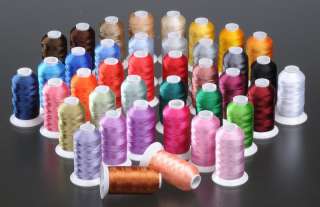 40 LARGE CONES POLY MACHINE EMBROIDERY THREADS 4 SINGER  