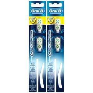 Oral B CrossAction Power Anti Microbial Toothbrush Replacement Head 2 