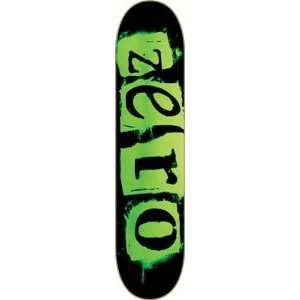 Zero Punk Green Cult Skateboard Deck   8.12  Sports 
