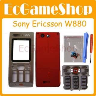 Sony Ericsson W880 W880i Silver Orange Fascia Housing  